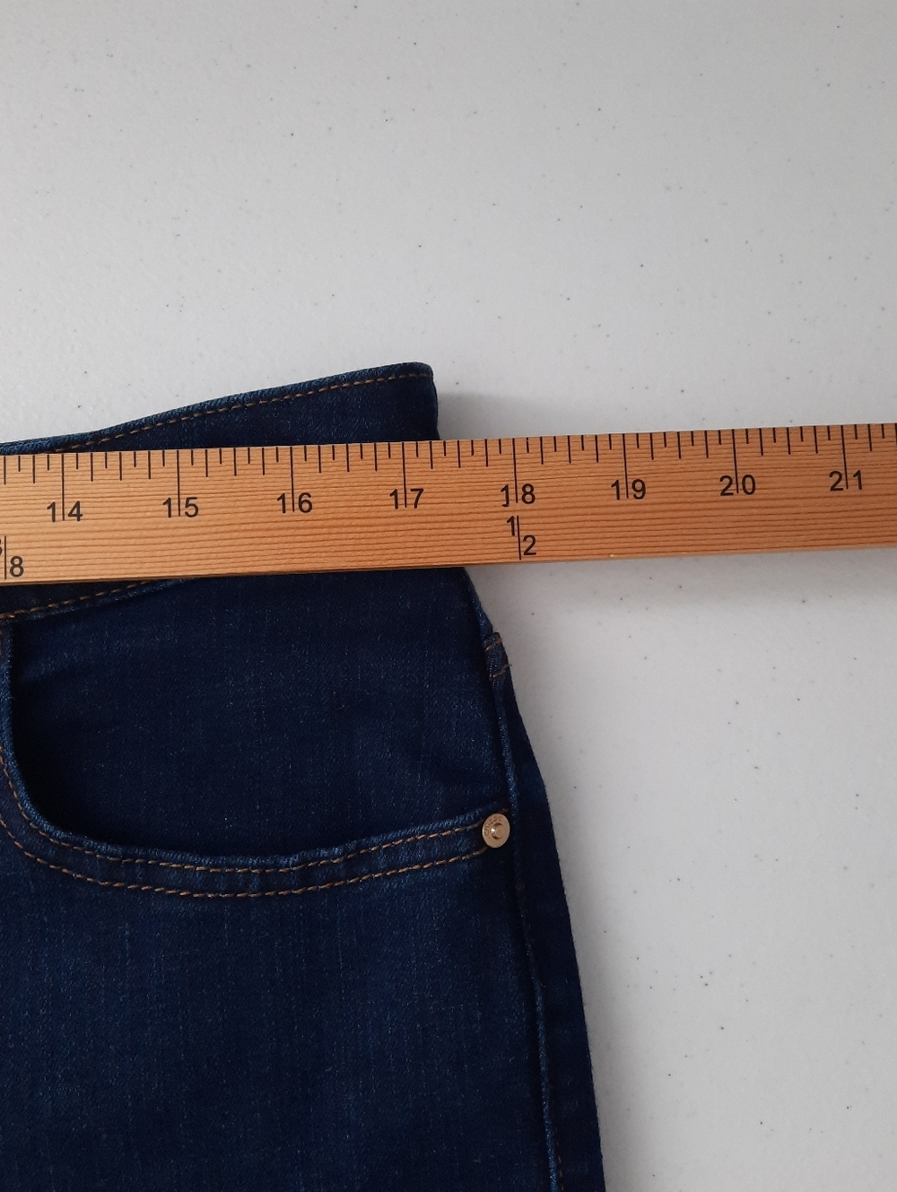 Chico's So Slimming Dark Wash High Rise Slim Jeans size 10 Short - Picture 8 of 13
